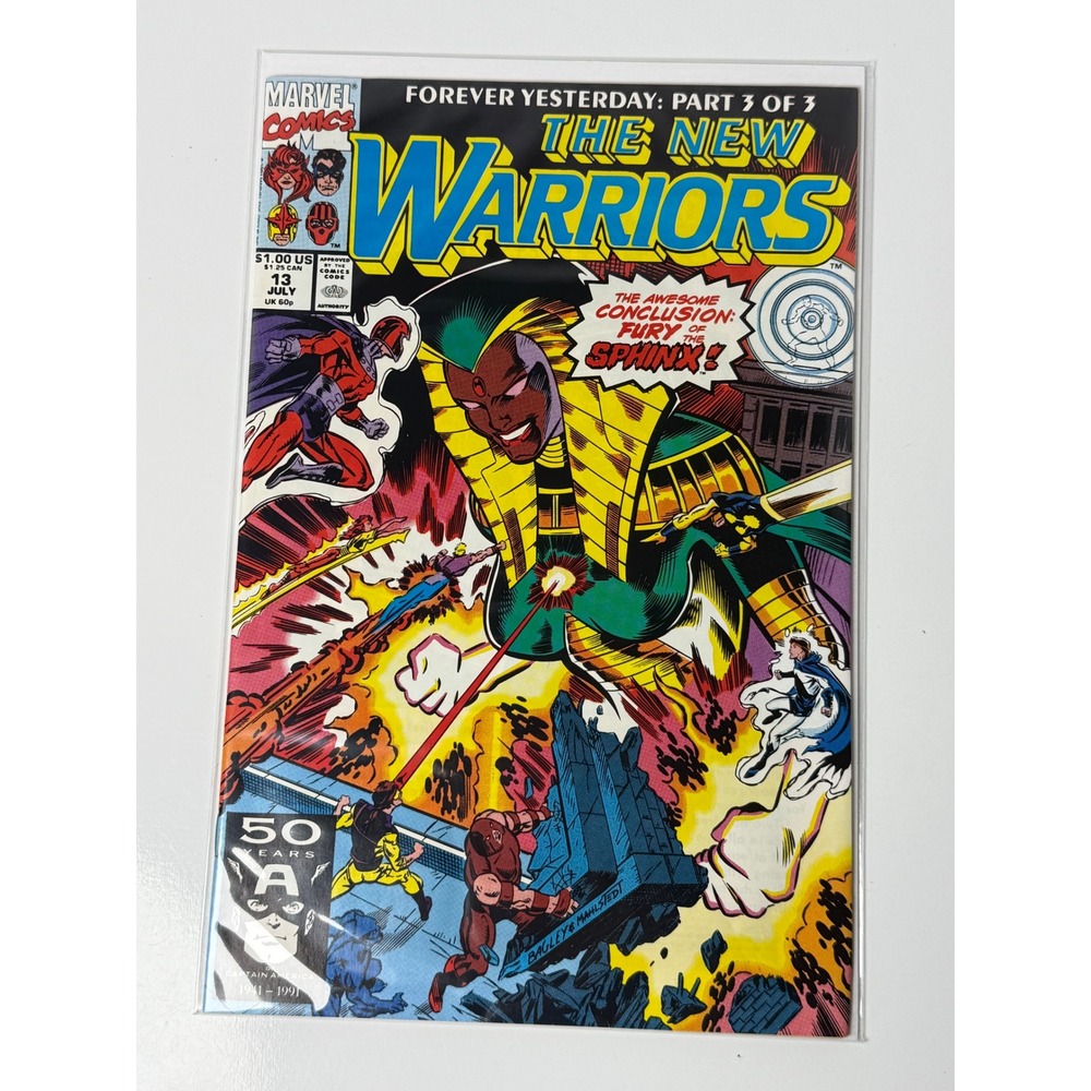 The New Warriors 13 1991 Marvel Comics Forever Yesterday Part 3 Fury of Sphinx